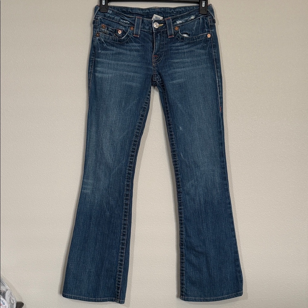True Religion Dark Blue Boot Cut Jeans, size 29